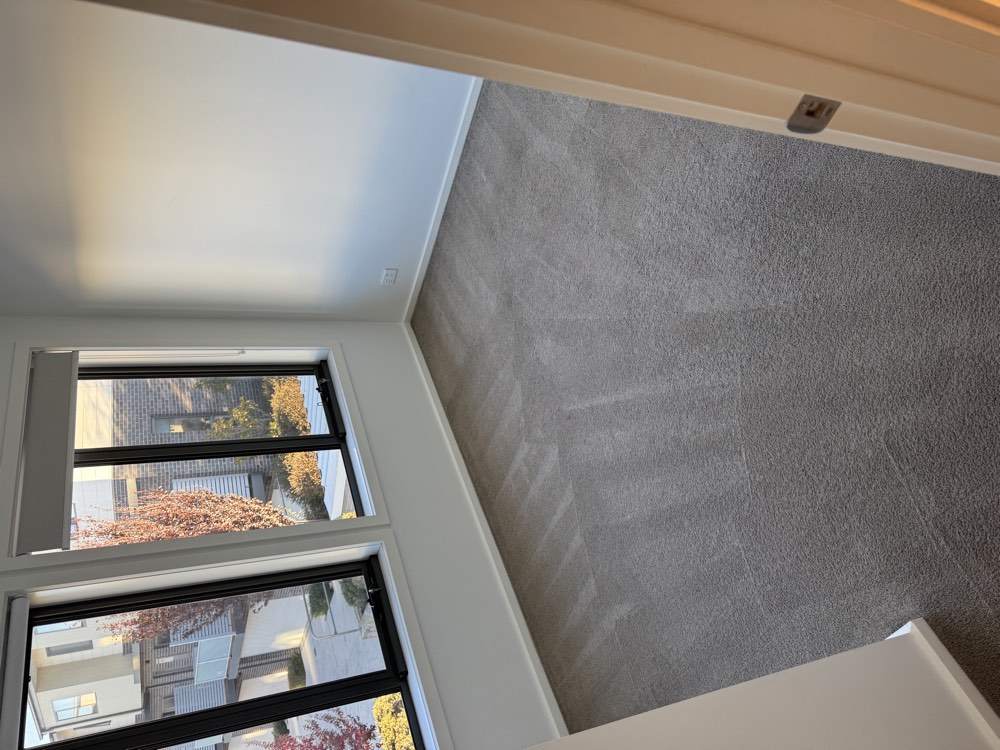 Clean bedroom carpet after professional carpet cleaning